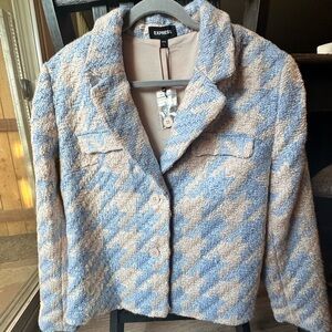 NWT Express Houndstooth boucle jacket tweed